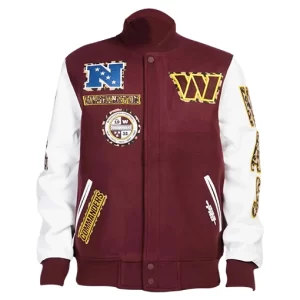 Washington Commanders Patches Varsity Jacket