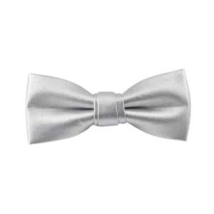 Classic PU Pattern White Leather Bow