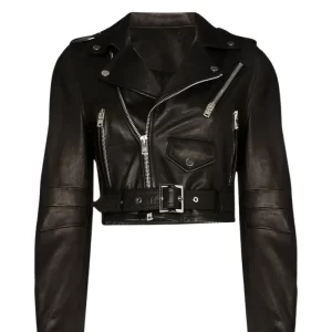 Women’s Black Lambskin Biker Leather Jacket