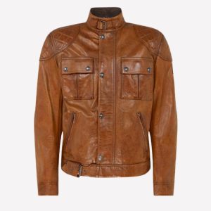 Brown Brooklands Motorcycle Jacket