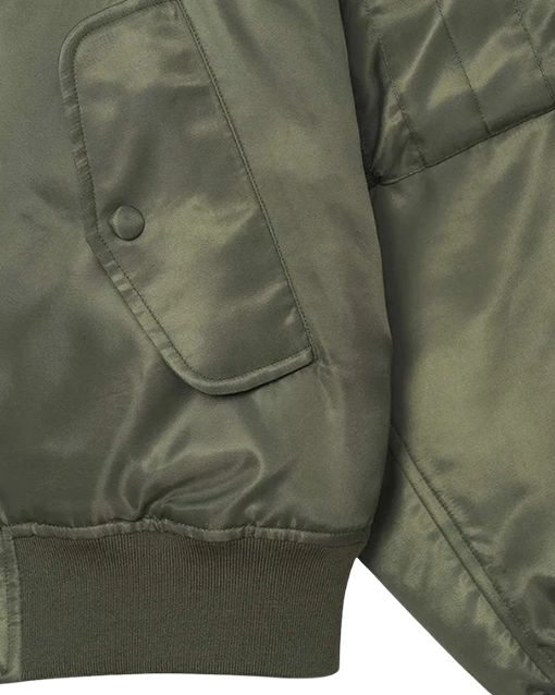 Women’s Leon Army Bomber Jacket - Image 2