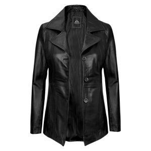 Alternative view of Bitonto Womens Black Leather Coat