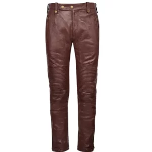 Mens Outfit Brown Leather Pants