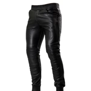 Leather Jogger Pants