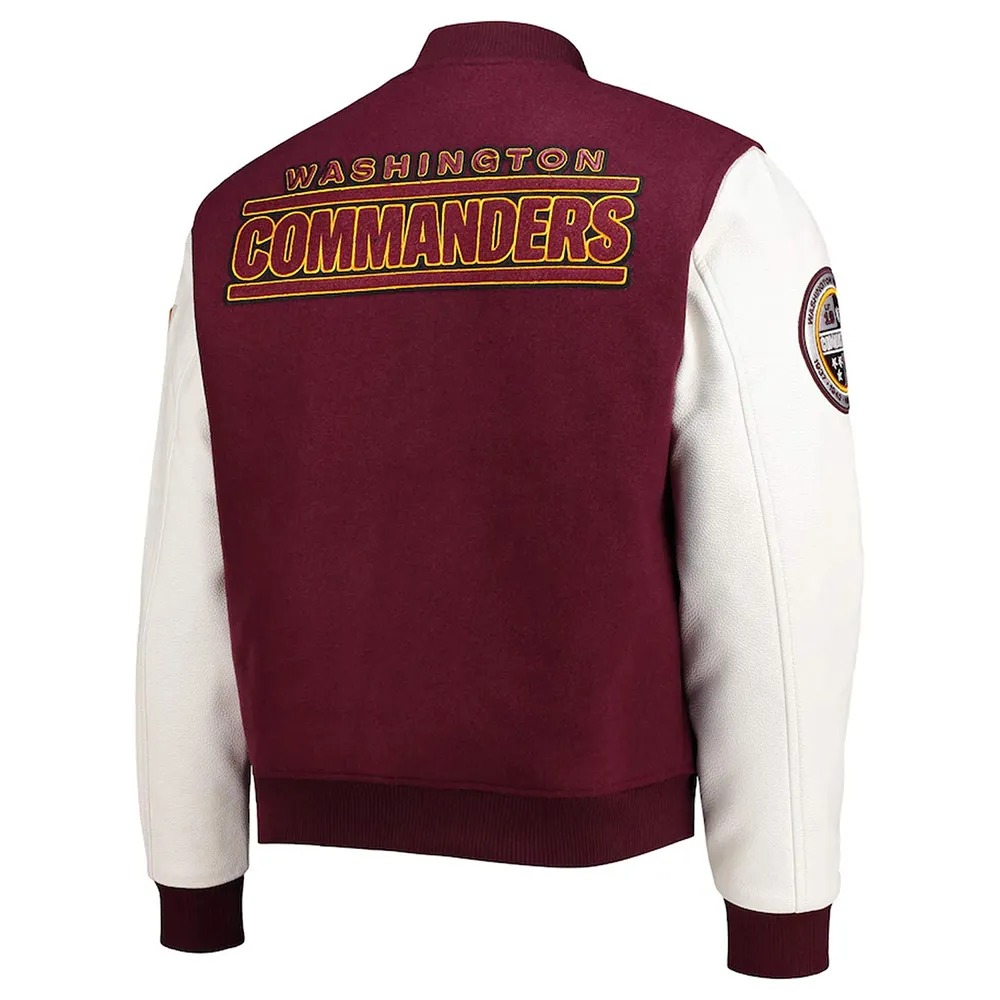 Washington Commanders Varsity Jacket - Image 3