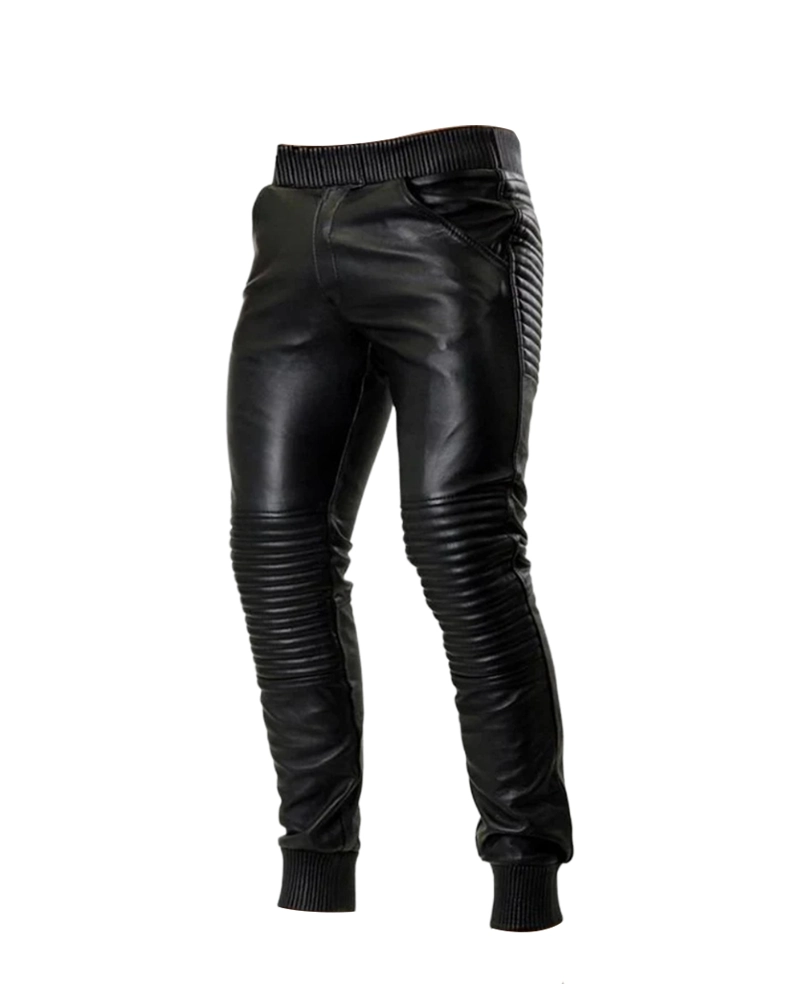 Leather Jogger Pants