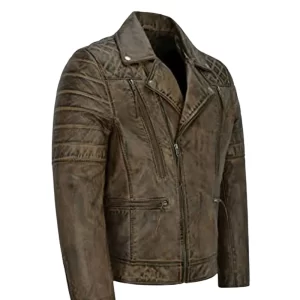Alternative view of Men’s Biker Napa Lambskin Leather Jacket
