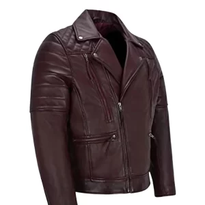 Alternative view of Men Lambskin Napa motorcycle Jacket