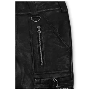 Alternative view of Mens Black Bolt Leather Pants