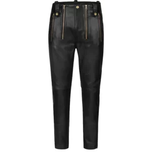 Women's Slim Fit Anchor Genuine Leather Pants