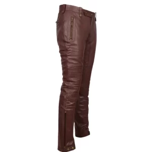 Alternative view of Mens Outfit Brown Leather Pants