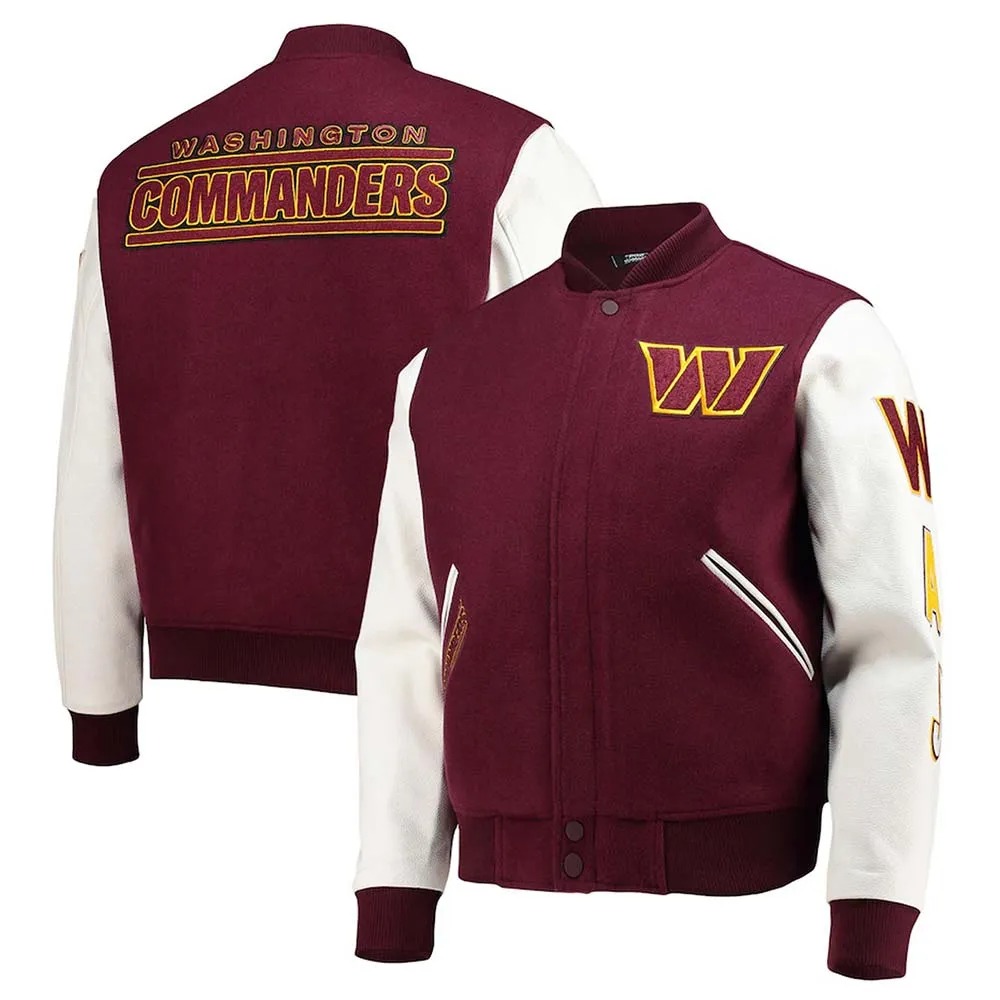 Washington Commanders Varsity Jacket - Image 2