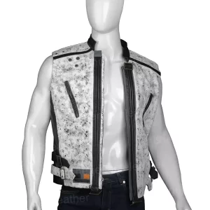 Alternative view of Unisex Distressed White Vest