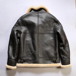 Alternative view of A-2 Black Bomber Leather Jacket