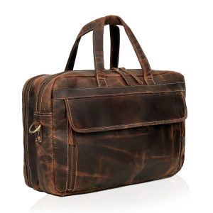 Alternative view of American Brown Leather Briefcase Bag