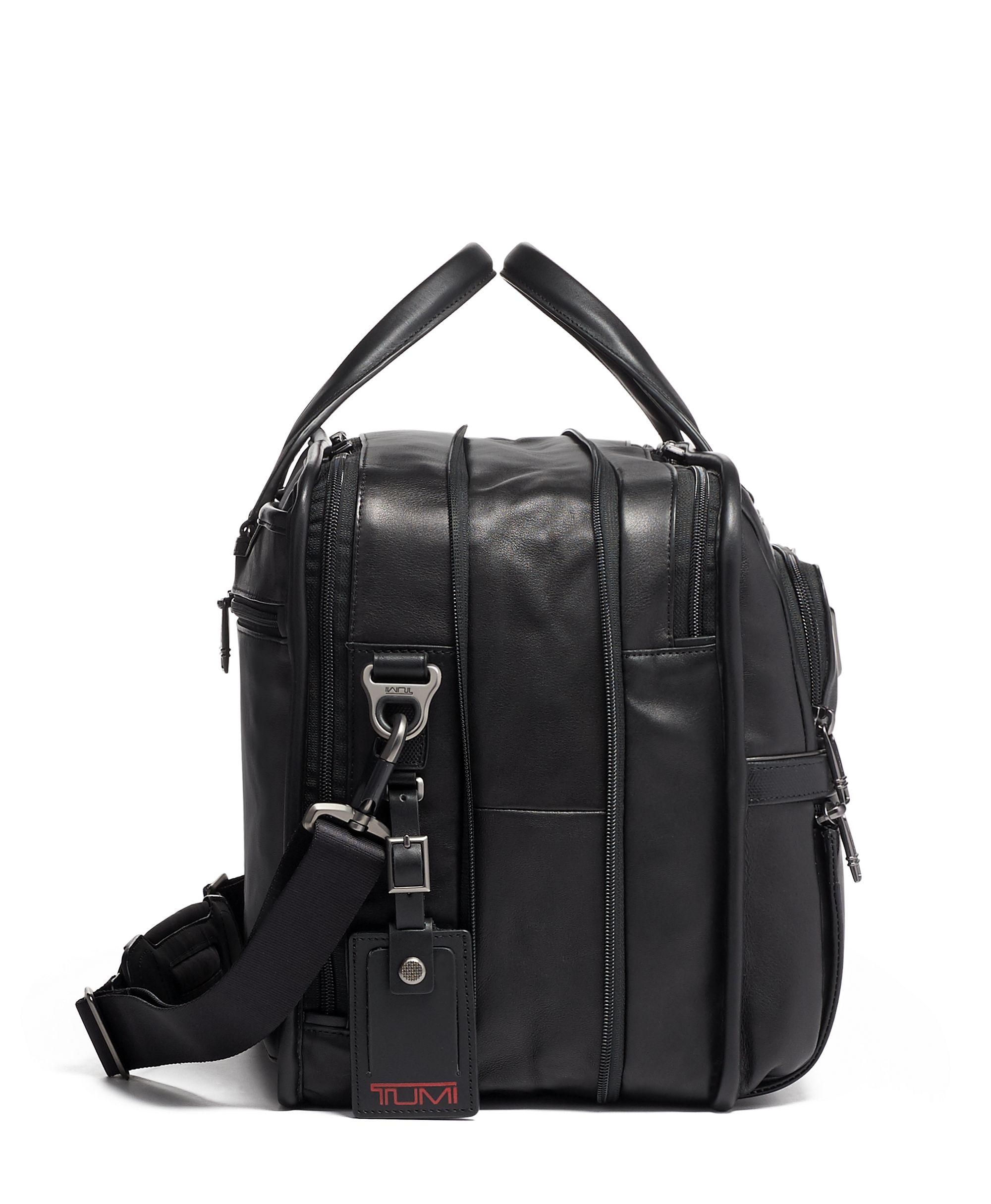 American Expandable Organizer Leather Laptop Bag - Image 5