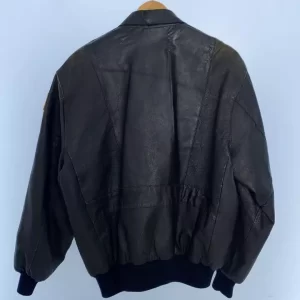 Alternative view of A-2 Top Gun Black Leather Flight Jacket