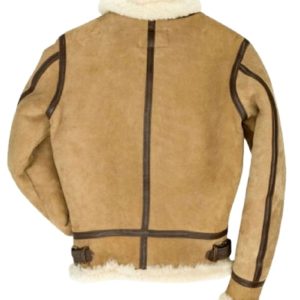 Alternative view of B3 Bomber Suede Leather Shearling Jacket