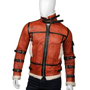Alternative view of Mens B6 RAF Aviator Sheepskin Waxed Jacket