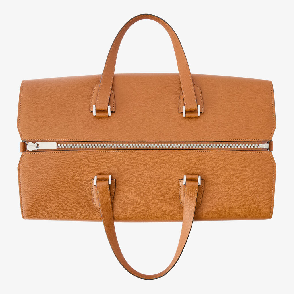 Babila Boston Travel Leather Bag - Image 5