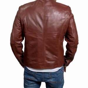 Alternative view of Motorcycle Brown Leather Jacket