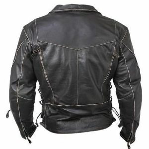 Alternative view of Men Black Moto Leather Jacket