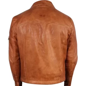 Alternative view of Men Cafe Racer Retro Moto Jacket