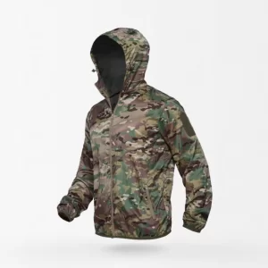 Alternative view of Rain Camouflage Jacket with Hood