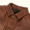 Cognac Brown Driggs Leather Jacket