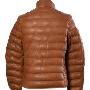 Alternative view of Quilted Ribbed Leather Jacket