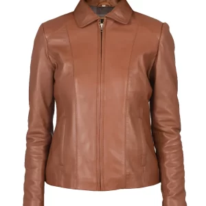 Colette Brown Leather Jacket