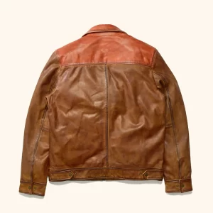 Copper and Whiskey New Western Elkhorn Leather Jacket