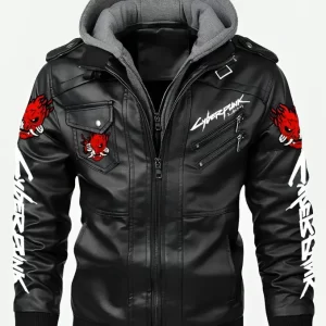 Cyberpunk Samurai Leather Jacket