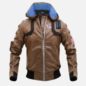 Cyberpunk 2077 Brown Leather Jacket