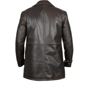Alternative view of Danny Mens Brown Leather Coat