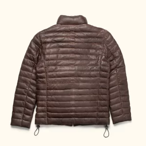 Alternative view of Dark Brown Bridger Leather Down Jacket