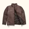 Dark Brown Bridger Leather Down Jacket