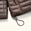 Dark Brown Bridger Leather Down Jacket