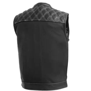 Alternative view of Downside White and Black Leather Vest