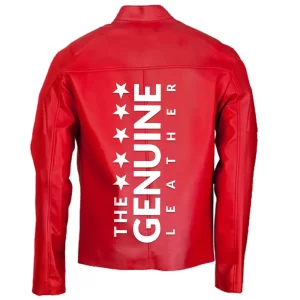Alternative view of Elegant Red Biker Leather Jacket