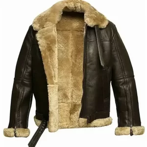 FUR Aviator Flying Pilot Bomber Jacket
