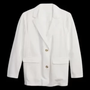 Alternative view of Women Gap White Linen Blazer
