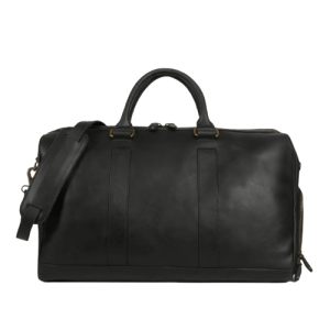 Alternative view of Jefferson Black Leather Duffle Bag