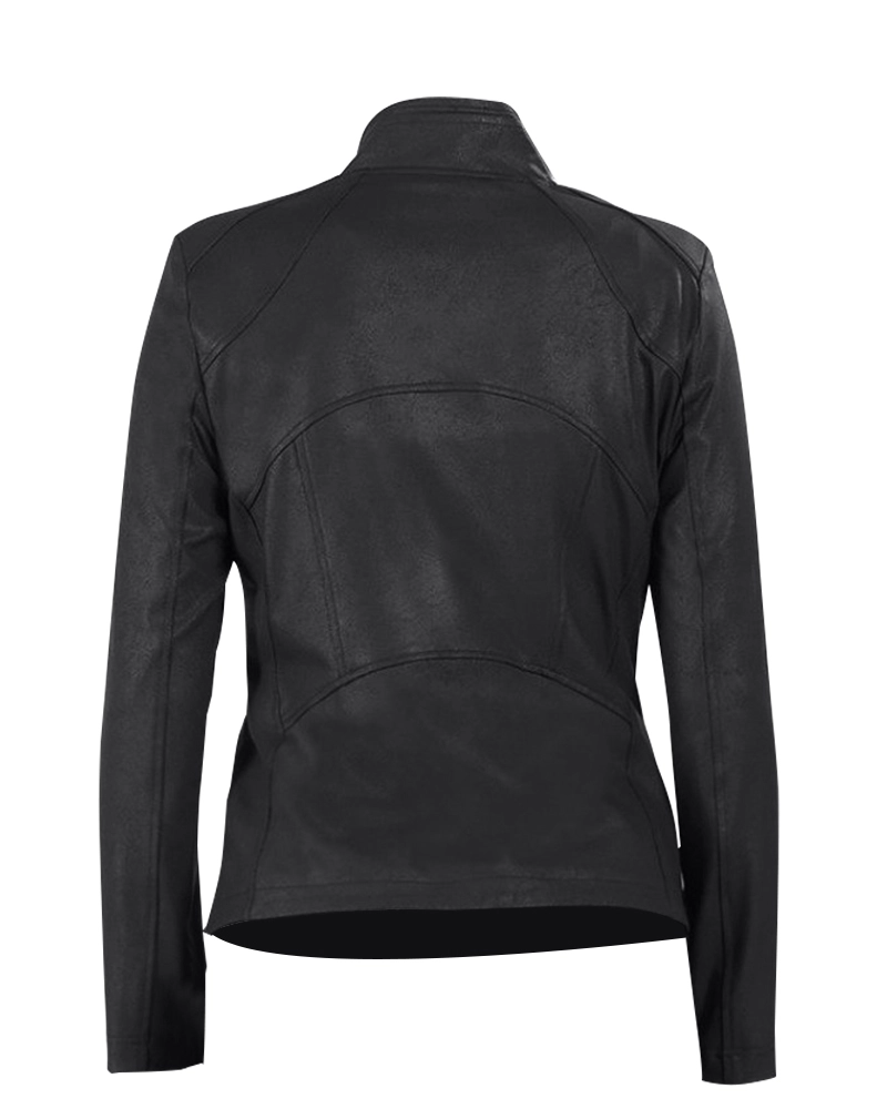Jennifer Ladies Black Cropped Jacket - Image 2