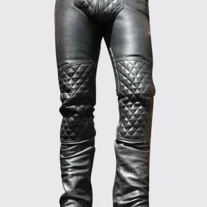 Men's Skinny Slim Fit Leather Pants