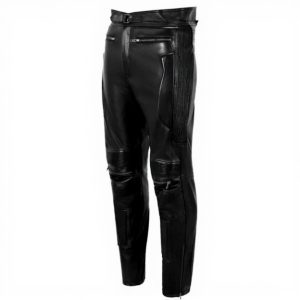 Alternative view of Limo Padded Biker Black Leather Pant