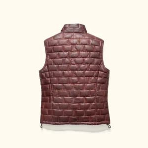 Mahogany Brown New Teton Leather Light Down Vest