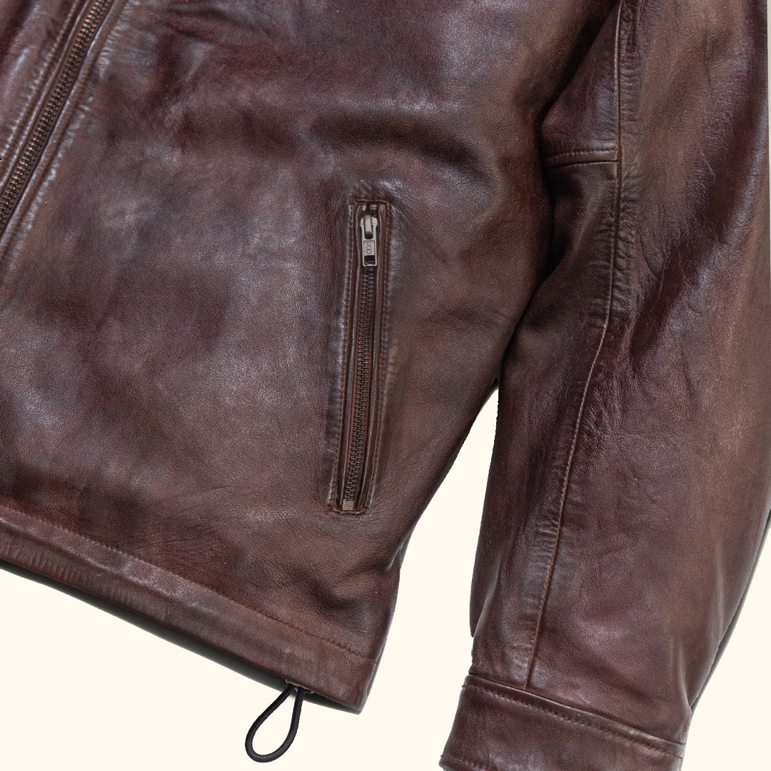 Mahogany New Glenwood Leather Driving Jacket