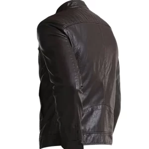 Alternative view of Mark Black Leather Racer Jacket