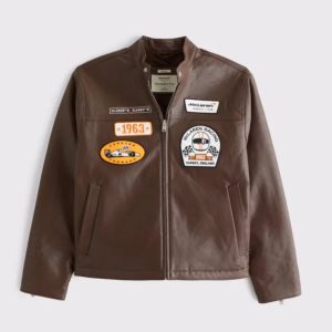 Men’s McLaren Brown Leather Racing Jacket
